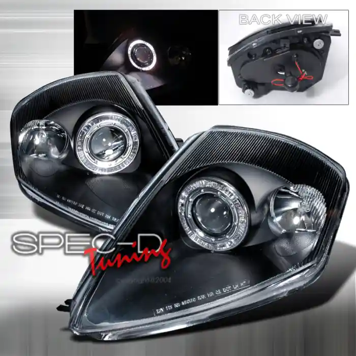 Mitsubishi Eclipse Spec-D Halo Projector Headlights - Black - LHP-ELP00JM-KS Direct From Manufacturer