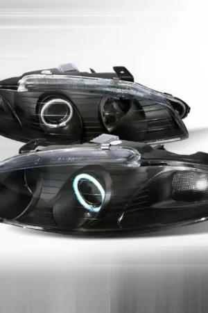 Mitsubishi Eclipse Spec-D Halo Projector Headlights - Black - LHP-ELP97JM-KS Buy Today