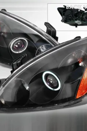 Mitsubishi Lancer Spec-D CCFL Halo Projector Headlights - Black - 4LHP-LAN03HJM-KS Best Seller