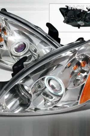 Price Drop Mitsubishi Lancer Spec-D CCFL Halo Projector Headlights - Chrome - 4LHP-LAN03H-KS
