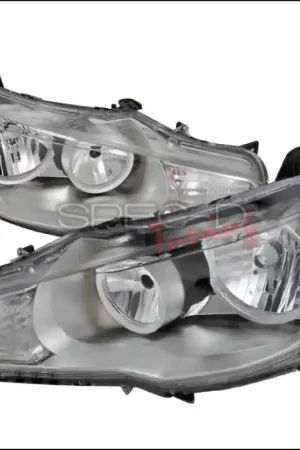 Must Have Mitsubishi Lancer Spec-D Crystal Housing Headlights - Chrome - 2LH-EVO08-DP