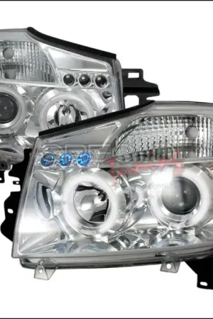 Nissan Armada Spec-D Halo LED Projector Headlights - Chrome - 2LHP-TIT04-TM Budget