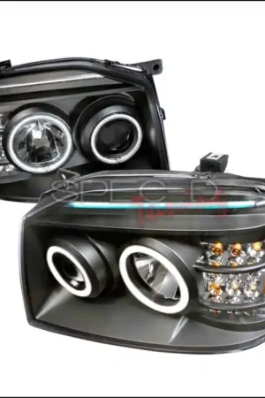Nissan Frontier Spec-D CCFL Halo Projector Headlights - Black - 4LHP-FRO01JM-KS Limited Edition