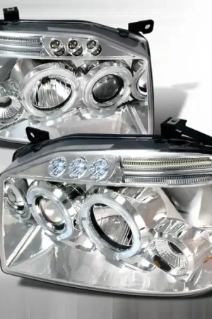 Nissan Frontier Spec-D Halo LED Projector Headlights - Chrome - 2LHP-FRO01-TM Limited Time
