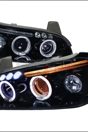 Fast Shipping Nissan Maxima Spec-D Projector Headlight Gloss - Black Housing - Smoke Lens - LHP-MAX00G-TM