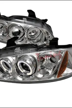 Price Drop Nissan Sentra Spec-D Halo LED Projector Headlights - Chrome - 2LHP-SEN00-TM
