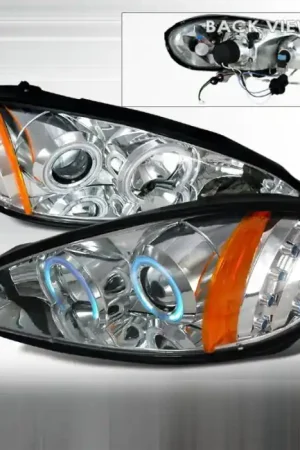 Pontiac Grand Am Spec-D CCFL Halo Projector Headlights - Chrome - 4LHP-GAM99-KS Price Drop