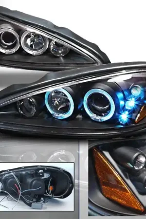 Pontiac Grand Am Spec-D Halo LED Projector Headlights - Black - 2LHP-GAM99JM-TM Editor’s Pick