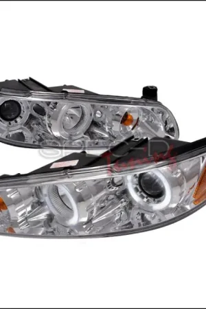 Pontiac Grand Prix Spec-D Halo LED Projector Headlights - Chrome - 2LCLHP-GPX97-TM Buy Online