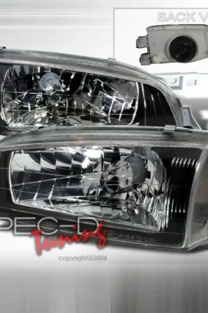 Fan Favorite Subaru Impreza Spec-D Crystal Housing Headlights - Black - LH-WRX97JM-DP