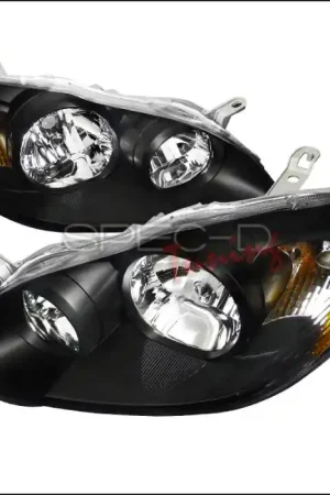 Buy Online Toyota Corolla Spec-D Euro Headlights - Black Housing - 2LH-COR03JM-RS