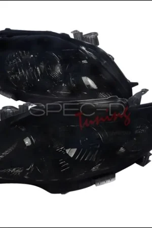 Instant Buy Toyota Corolla Spec-D Euro Headlights - Smoke Lens - Black Housing - 2LH-COR09SM-RS