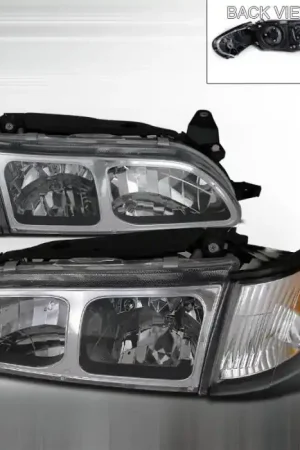 Fan Favorite Toyota Corolla Spec-D Headlight & Corner Light - Chrome - 2LCLH-COR93-DP