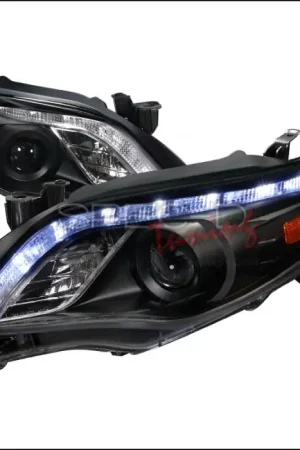 Toyota Corolla Spec-D Projector Headlights - Black Housing - 2LHP-COR11JM-TM Fresh Stock