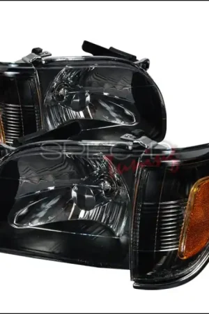 Buy Online Toyota Tacoma Spec-D Crystal Housing Headlights - Black - 2LCLH-TAC01JM-KS