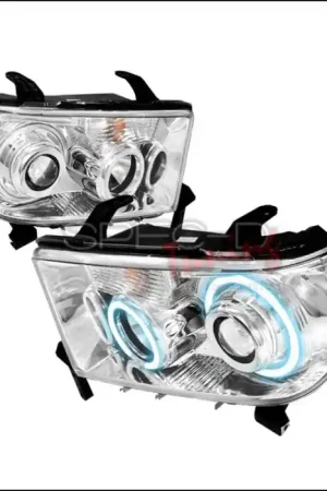 Mega Sale Toyota Tundra Spec-D CCFL Halo Projector Headlights - Chrome - 4LHP-TUN07-KS