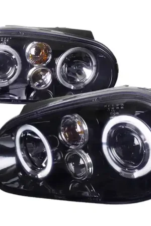 Volkswagen Golf Spec-D Projector Headlight Gloss - Black Housing - Smoke Lens - LHP-GLF99G-TM Hot Deal