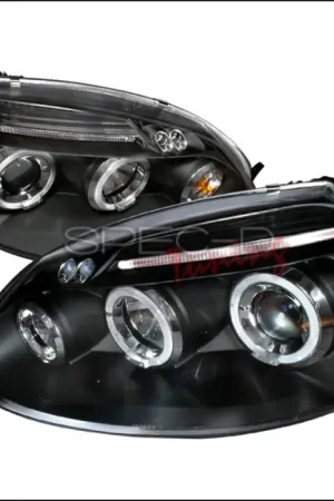 Volkswagen Golf Spec-D Halo LED Projector Headlights - Black - LHP-GLF05JM-TM Buy Today