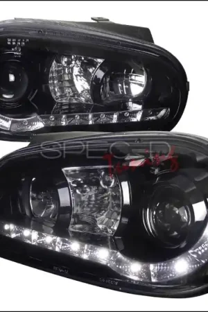 Volkswagen Golf Spec-D R8 Style Smoked Lens Gloss - Black Housing Projector Headlights - LHP-GLF99G-8-TM Editor’s Pick