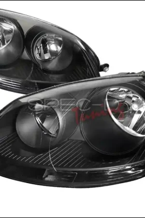 Volkswagen Jetta Spec-D Black Housing Euro Headlight - LH-JET05JM-DP Budget