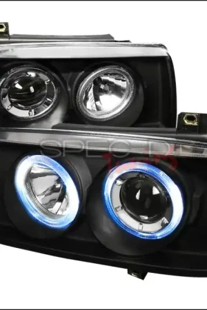 Volkswagen Jetta Spec-D Projector Headlights - Black - LHP-JET93JM-APC New Arrival