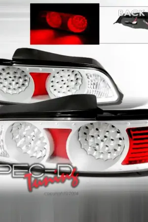 Acura RSX Spec-D LED Taillights - Brushed Silver - LT-RSX05SLED-DP No Minimum Order