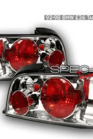 BMW 3 Series 2DR Spec-D Altezza Taillights - Chrome - LT-E362-KS Order Now