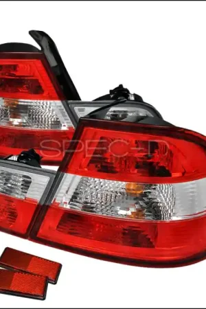 Modern BMW 3 Series 2DR Spec-D Altezza Taillights - Red & Clear - LT-E462RPW-APC