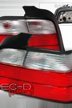 BMW 3 Series 4DR Spec-D Altezza Taillights - Red & Clear - LT-E364RPW-KS Top Rated