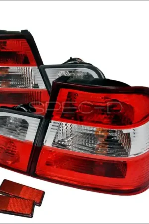 BMW 3 Series 4DR Spec-D Altezza Taillights - Red & Clear - LT-E464RPW-APC Bulk Order