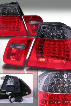 Place Order BMW 3 Series 4DR Spec-D Altezza Taillights - Smoke - LT-E46994G-APC