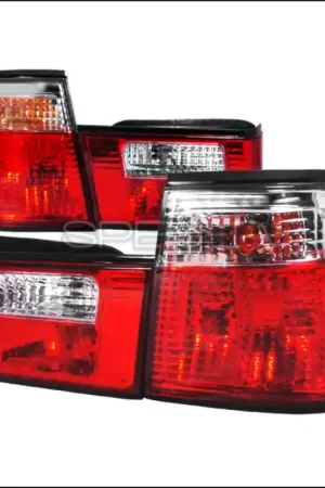 Must Have BMW 5 Series Spec-D Altezza Taillights - Red & Clear - LT-E344RPW-APC