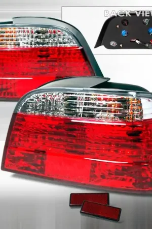 BMW 7 Series Spec-D Altezza Taillights - Red & Clear - LT-E384RPW-APC Markdown