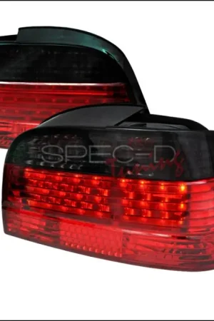 Clearance BMW 7 Series Spec-D Fiber Optic LED Taillights - Red & Smoke - LT-E384RG-F2-APC