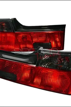 BMW 7 Series Spec-D Taillights - Red & Smoke - LT-E3288RG-APC Wholesale