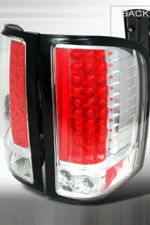 Chevrolet Silverado Spec-D LED Taillights - Chrome - LT-SIV07CLED-KS Special Discount