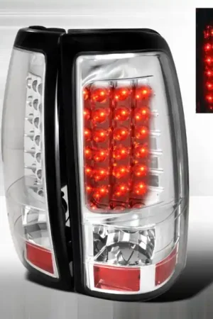 Chevrolet Silverado Spec-D LED Taillights - Chrome - LT-SIV99CLED-TM Direct From Manufacturer