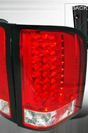 Chevrolet Silverado Spec-D LED Taillights - Red - LT-SIV07RLED-KS Free Delivery