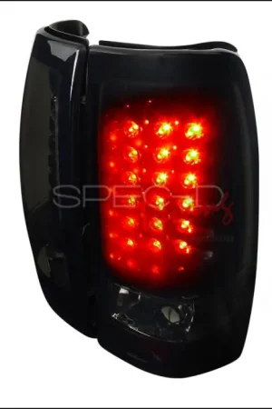 Chevrolet Silverado Spec-D LED Taillights Glossy - Black Housing with Smoke Lens - LT-SIV99BBLED-TM Genuine