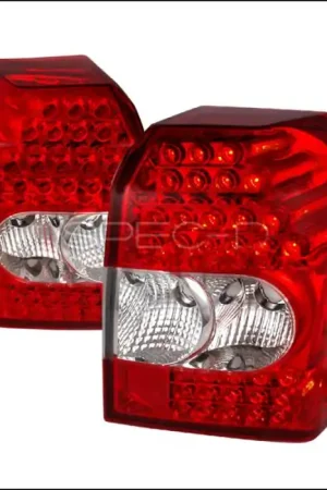 Fresh Stock Dodge Caliber Spec-D LED Taillights - Red - LT-CAL07RLED-KS