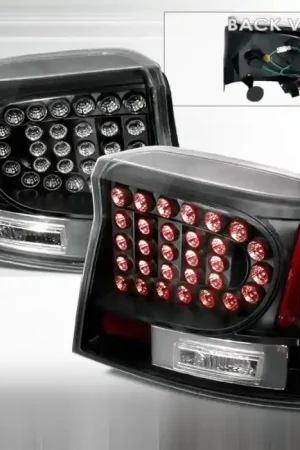 Deal Dodge Charger Spec-D LED Taillights - Black - LT-CHG05JMLED-KS