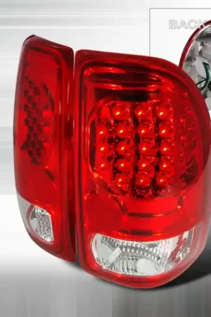 Dodge Dakota Spec-D LED Taillights - Red - LT-DAK97RLED-KS Weekend Sale