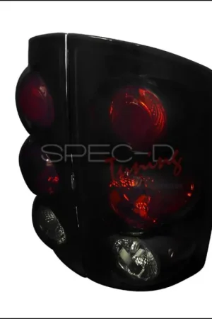 Handmade Dodge Ram Spec-D Euro Taillights - Glossy - Black Housing with Smoke Lens - LT-RAM02BB-TM