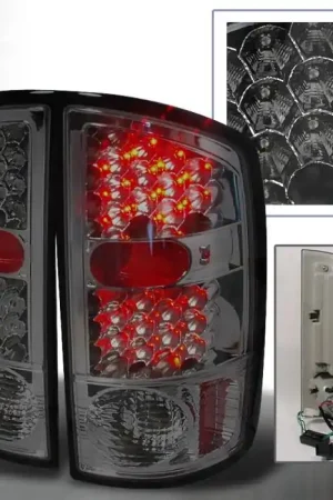 Price Drop Dodge Ram Spec-D LED Taillights - Smoke - LT-RAM02GLED-KS