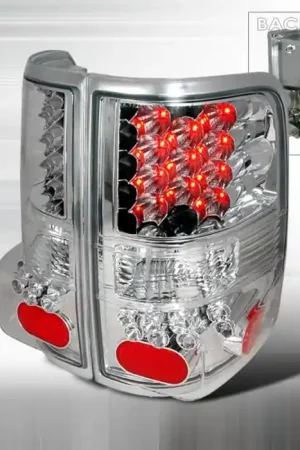 Affordable Ford F150 Spec-D LED Taillights - Chrome - LT-F15004CLED-KS