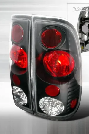 Top Rated Ford F350 Spec-D Altezza Taillights - Black - LT-F15097V2JM-KS