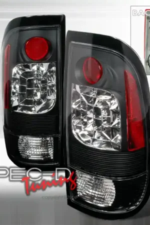 Ford F250 Spec-D LED Taillights - Black - LT-F15097JMLED-KS Reduced Price