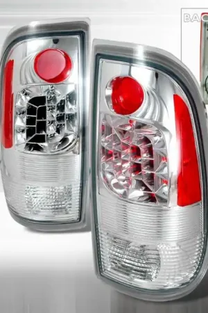 Ford F350 Spec-D LED Taillights - Chrome - LT-F15097CLED-KS Special Offer