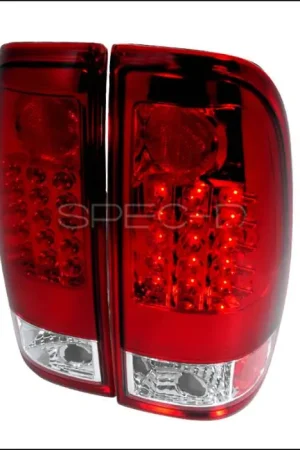 Ford F250 Spec-D LED Taillights - Red - LT-F15097RLED-TM Last Chance