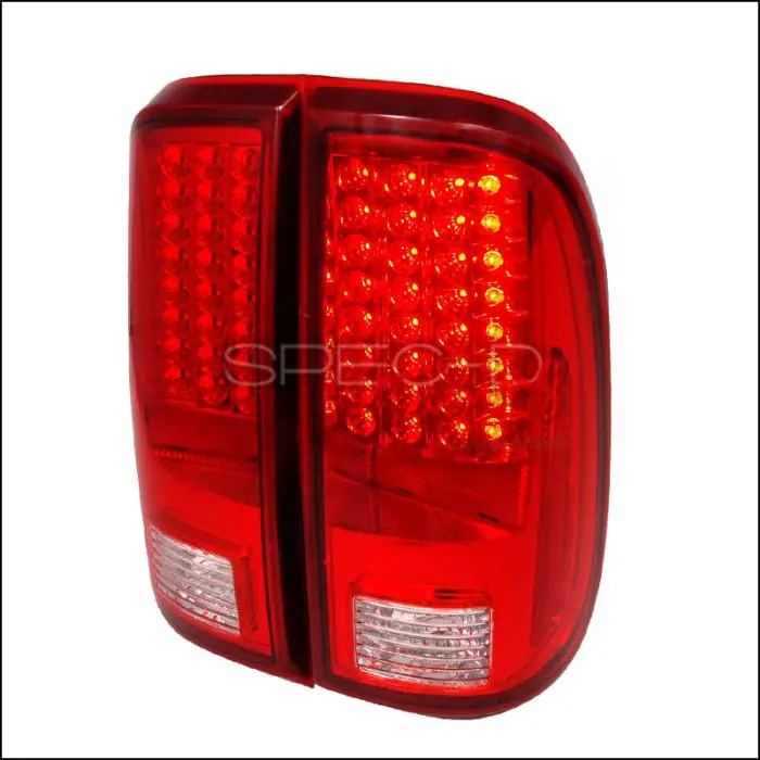 Limited Edition Ford F250 Spec-D LED Taillights - Red - LT-F25008RLED-KS